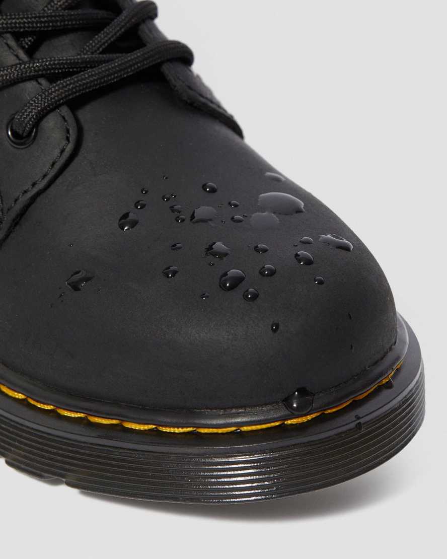 black dr martens 1460 waterproof kids casual boots