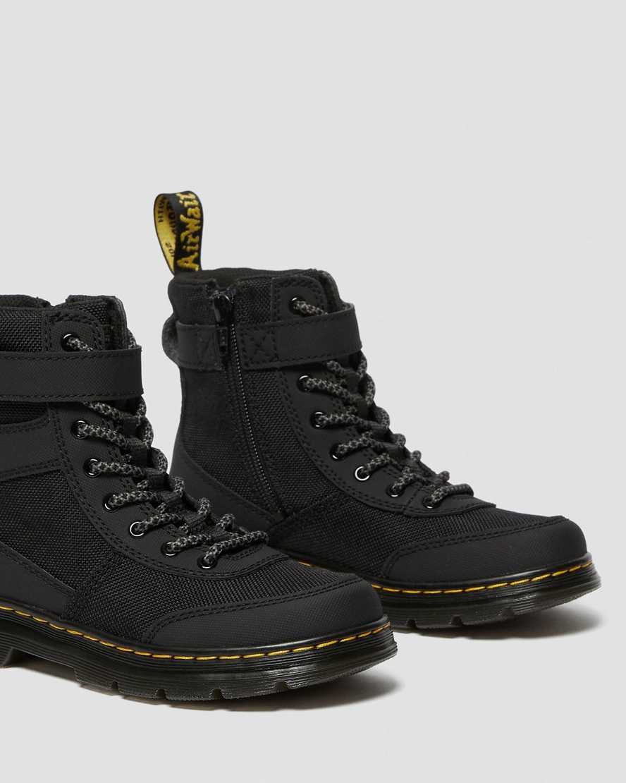 black dr martens combs tech kids casual boots