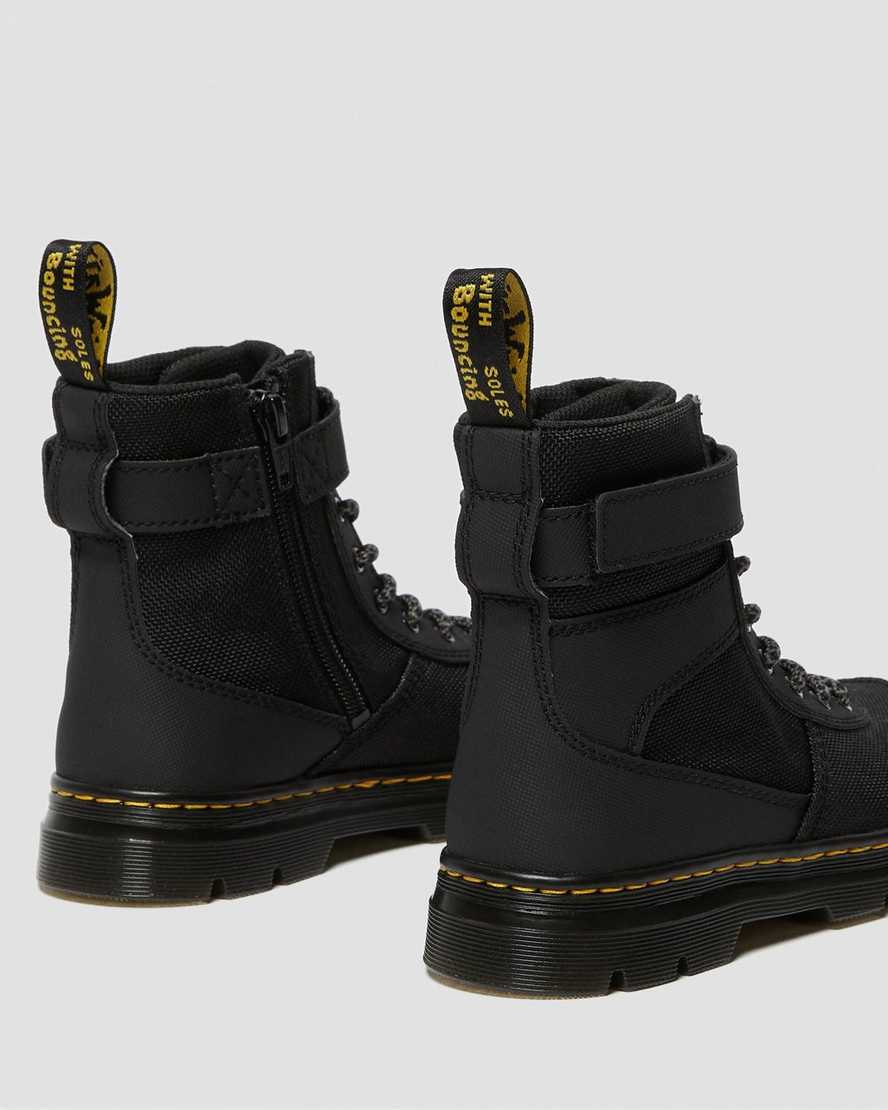 black dr martens combs tech kids casual boots