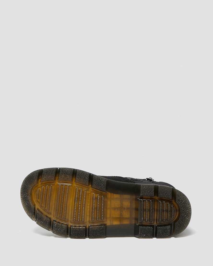black dr martens combs tech kids casual boots