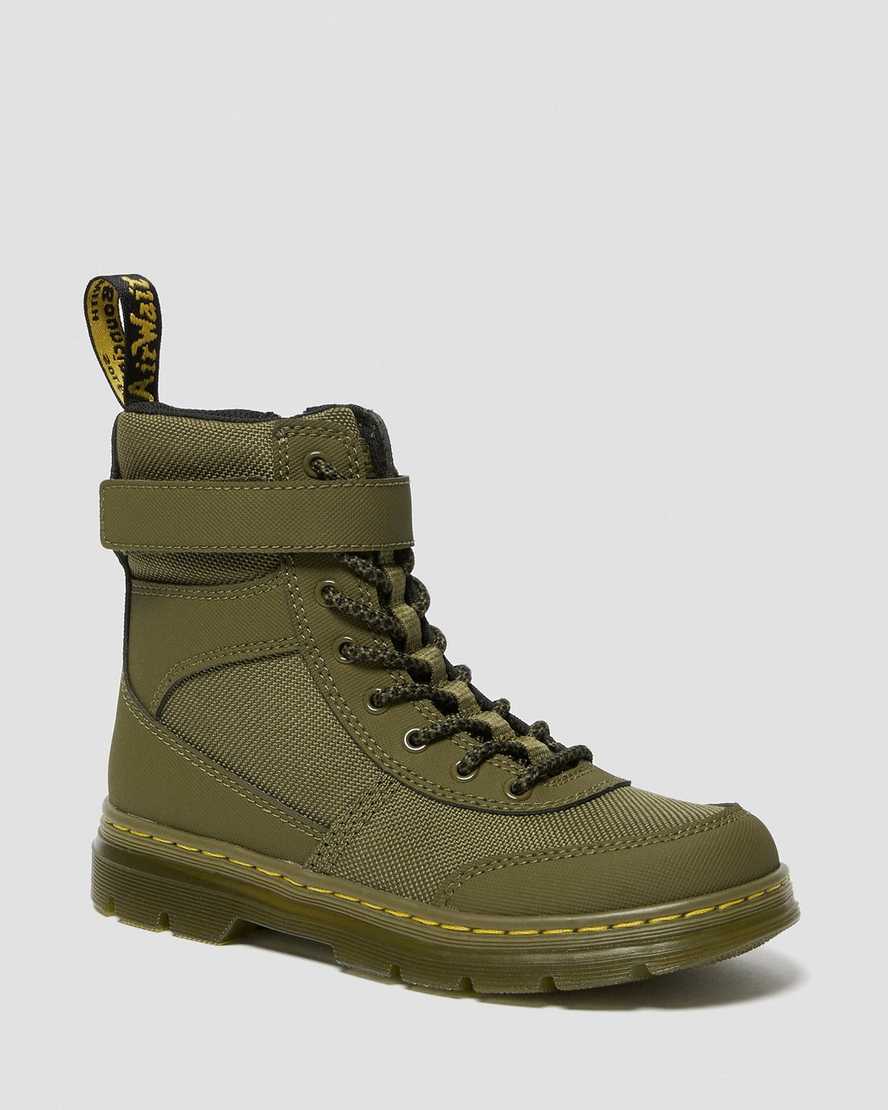 olive dr martens combs tech kids casual boots