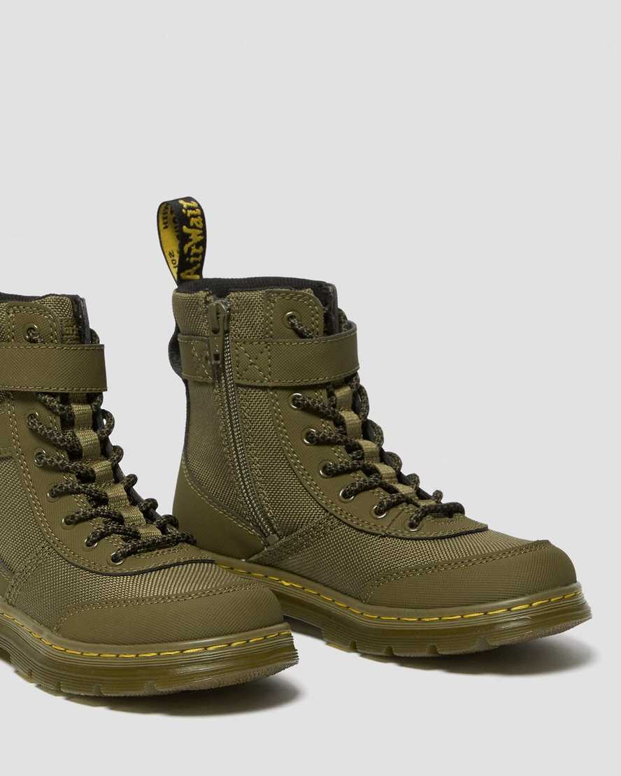 olive dr martens combs tech kids casual boots