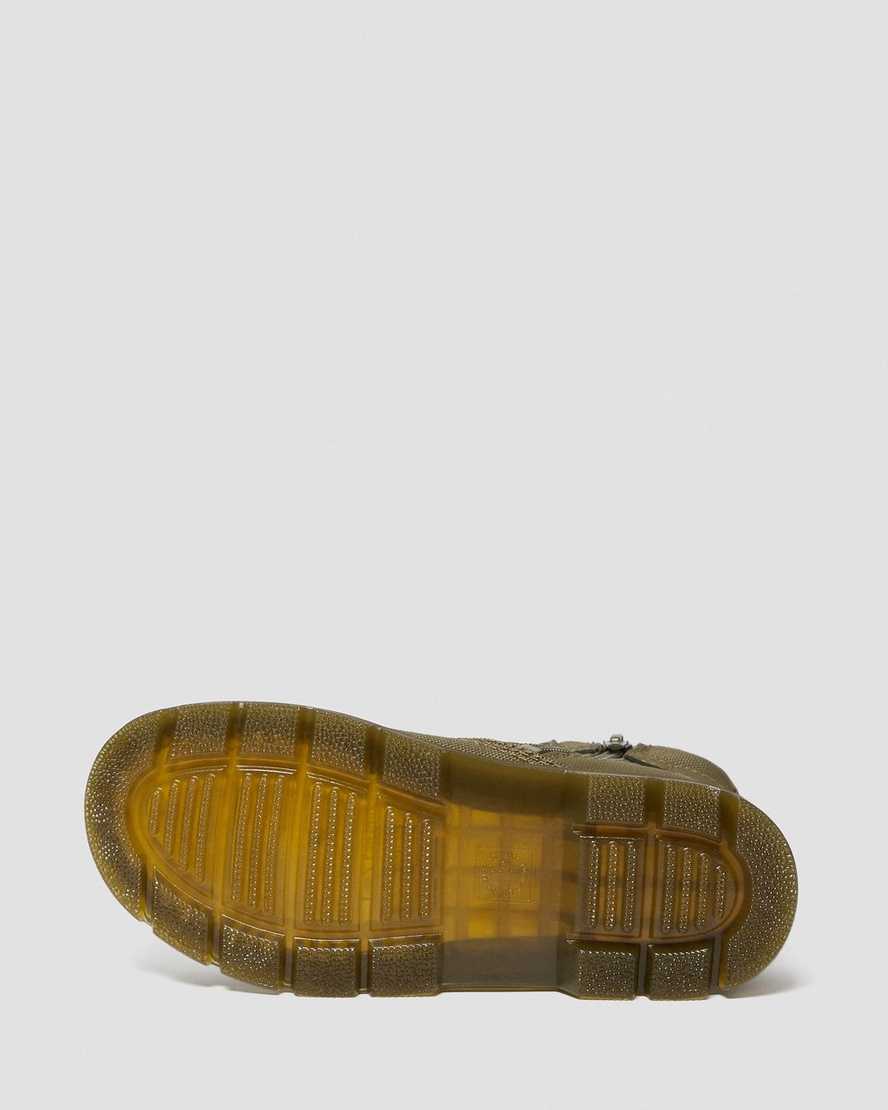olive dr martens combs tech kids casual boots