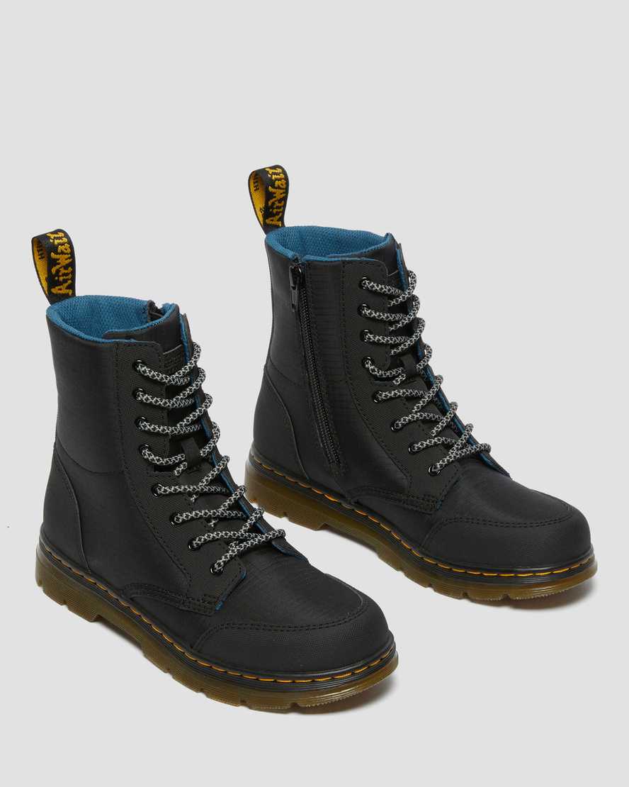 black dr martens combs utility kids casual boots