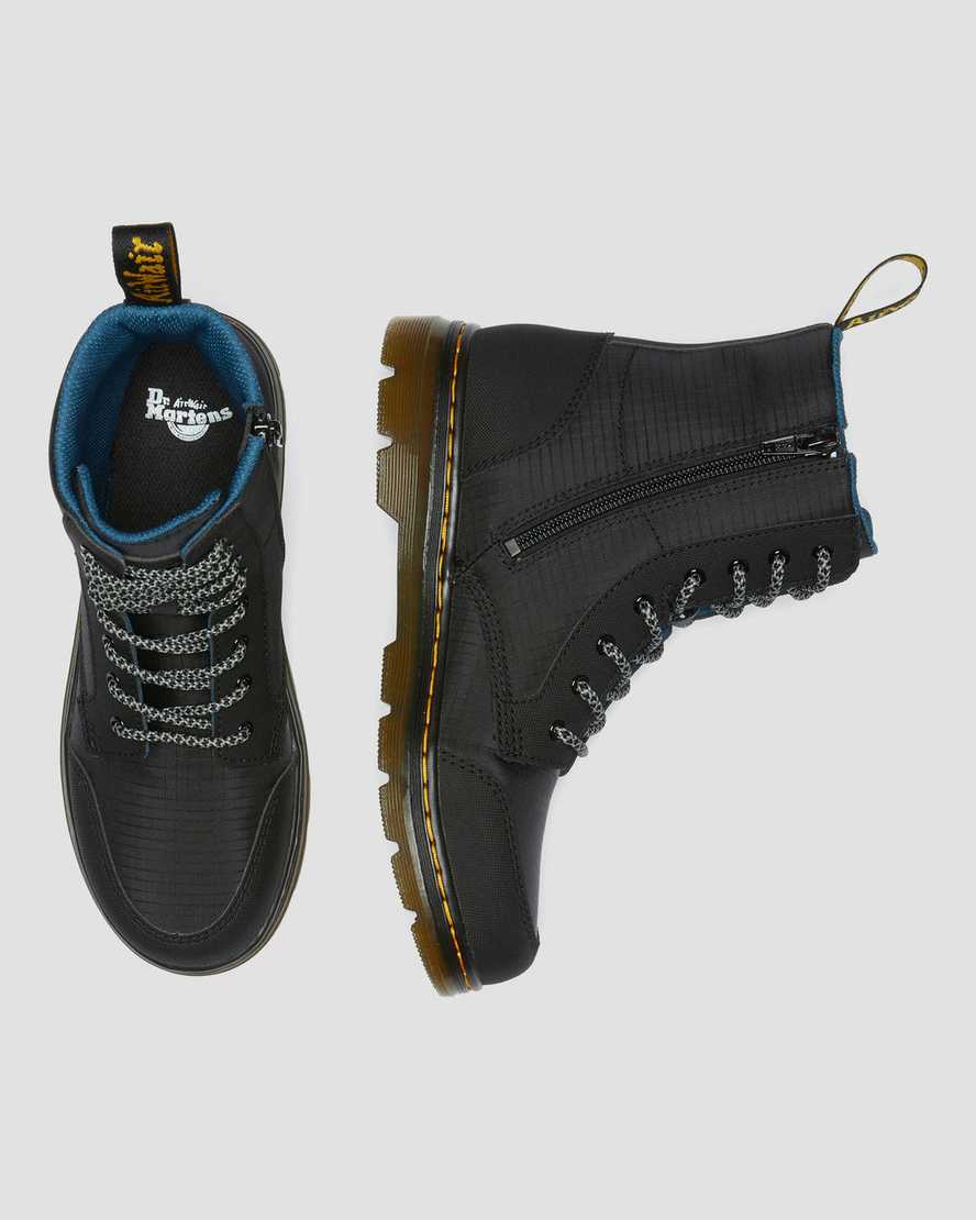black dr martens combs utility kids casual boots