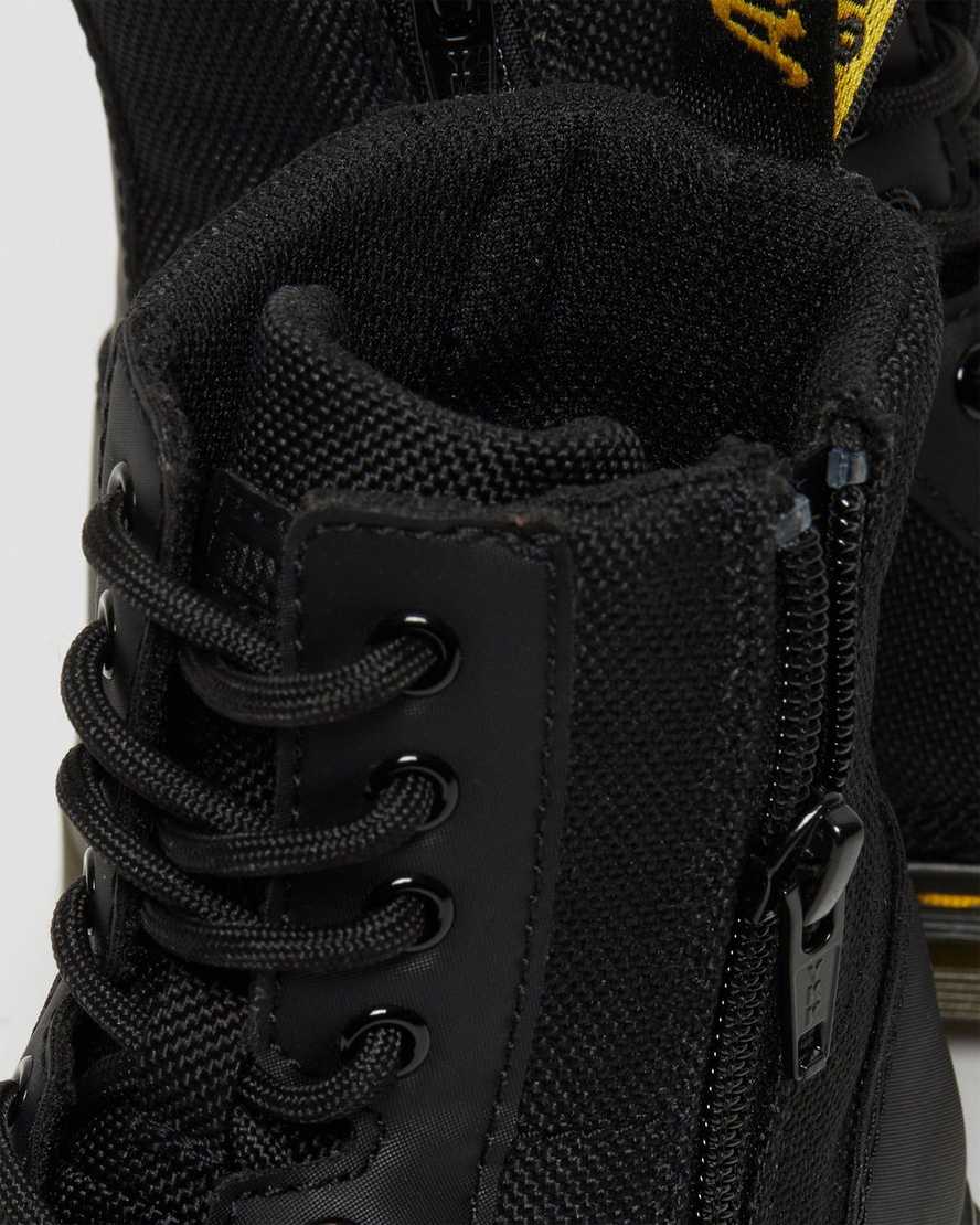 black dr martens combs extra tough poly kids casual boots