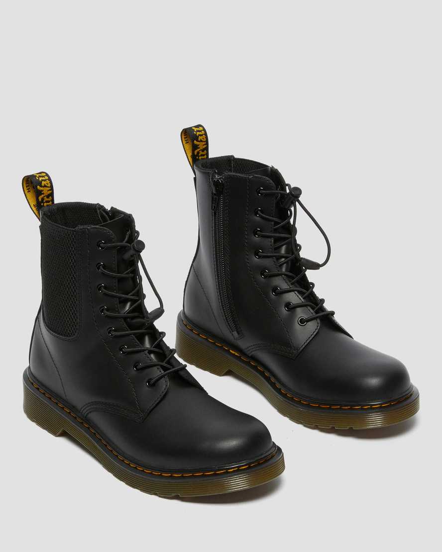 black dr martens 1460 harper kids casual boots