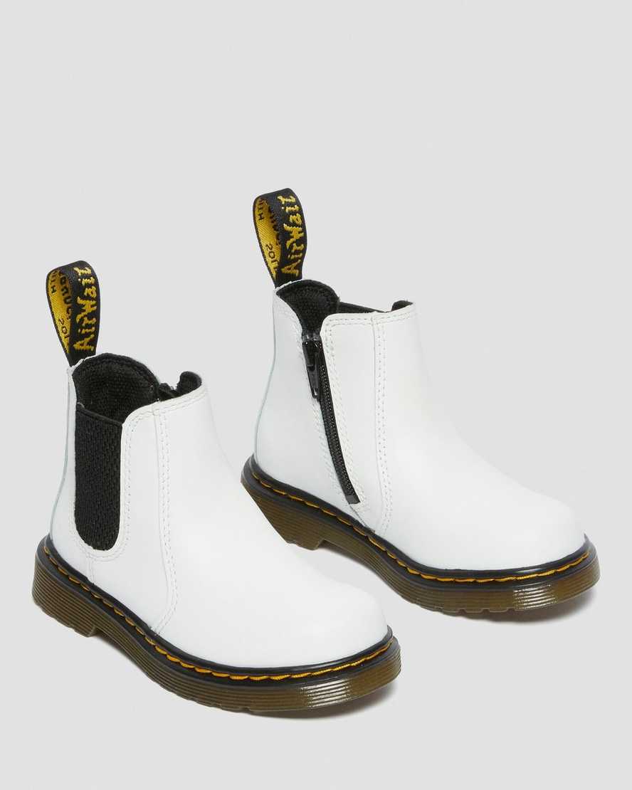 white dr martens 2976 kids chelsea boots