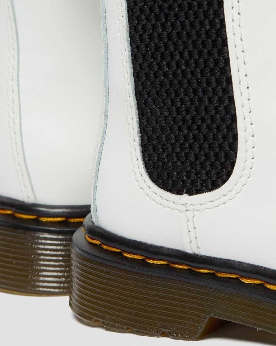 white dr martens 2976 kids chelsea boots
