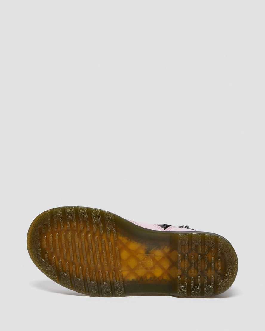 pink dr martens 1460 patent kids lace up boots