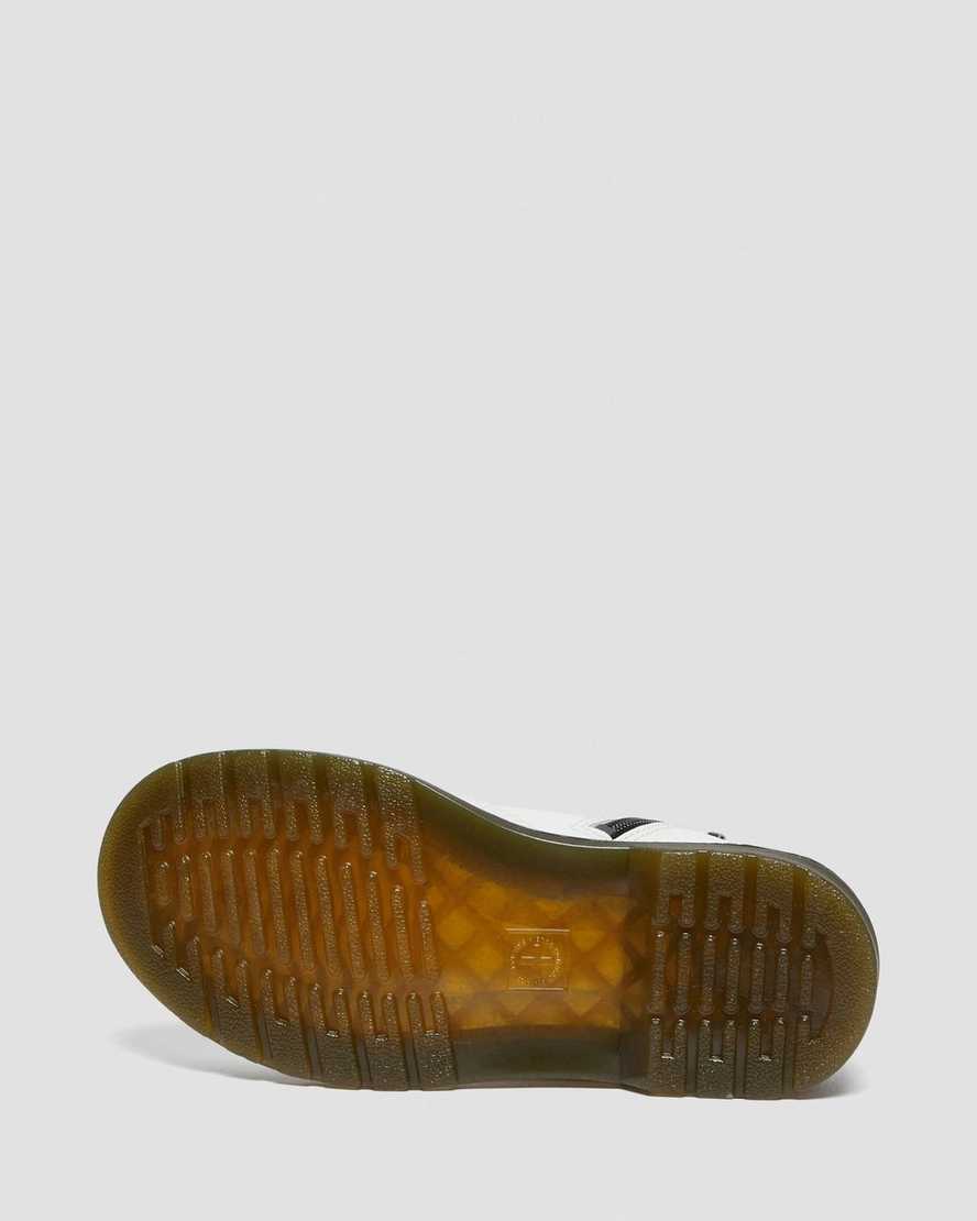 white dr martens 1460 patent kids lace up boots
