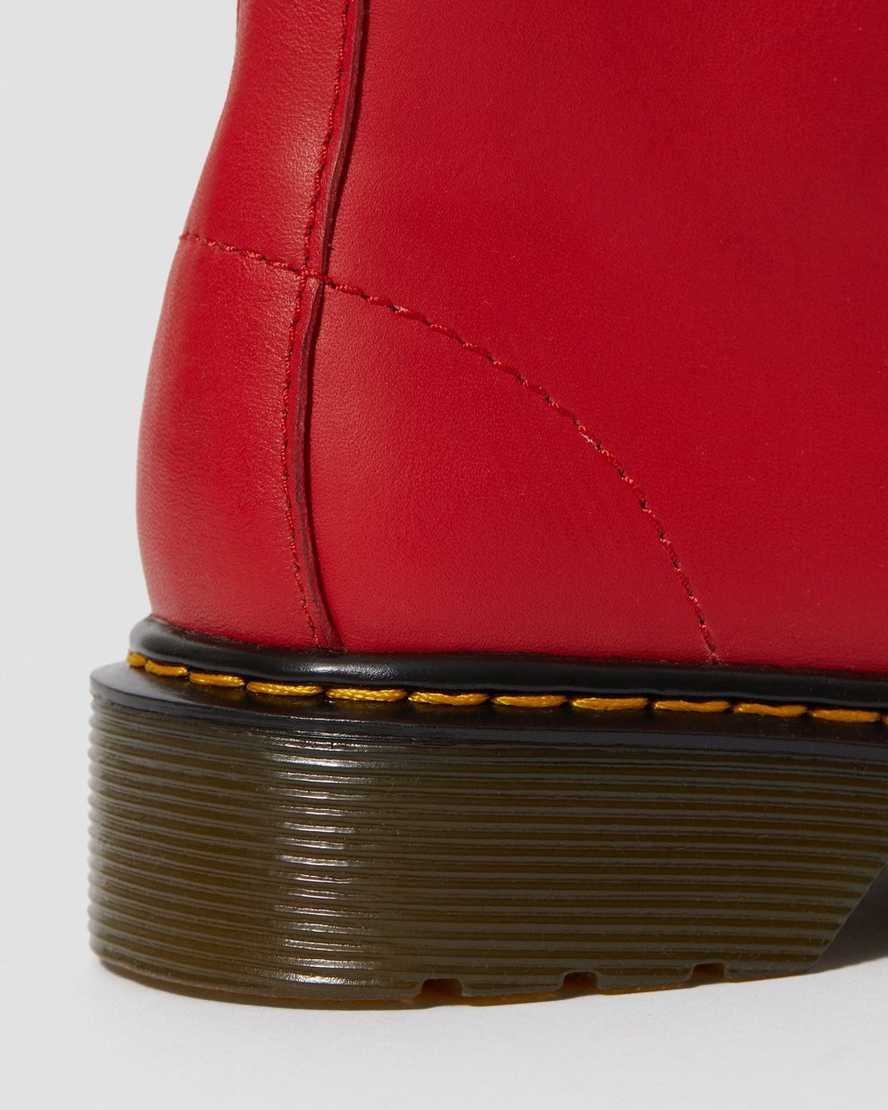red dr martens 1460 kids lace up boots