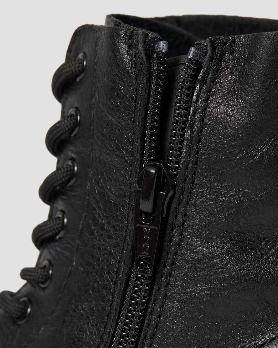 black dr martens 1460 pascal kids lace up boots