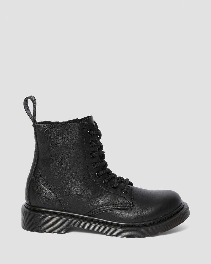 black dr martens 1460 pascal kids lace up boots