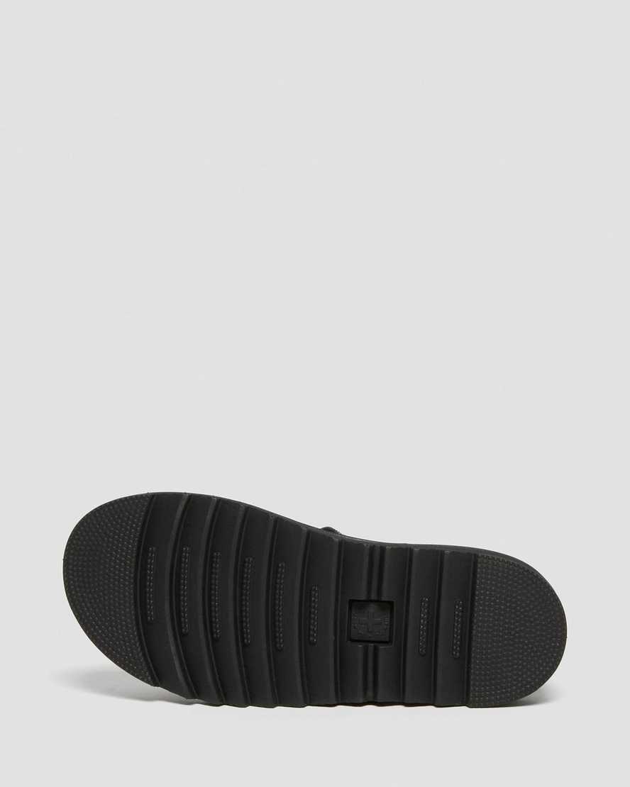 black dr martens terry strap kids sandals