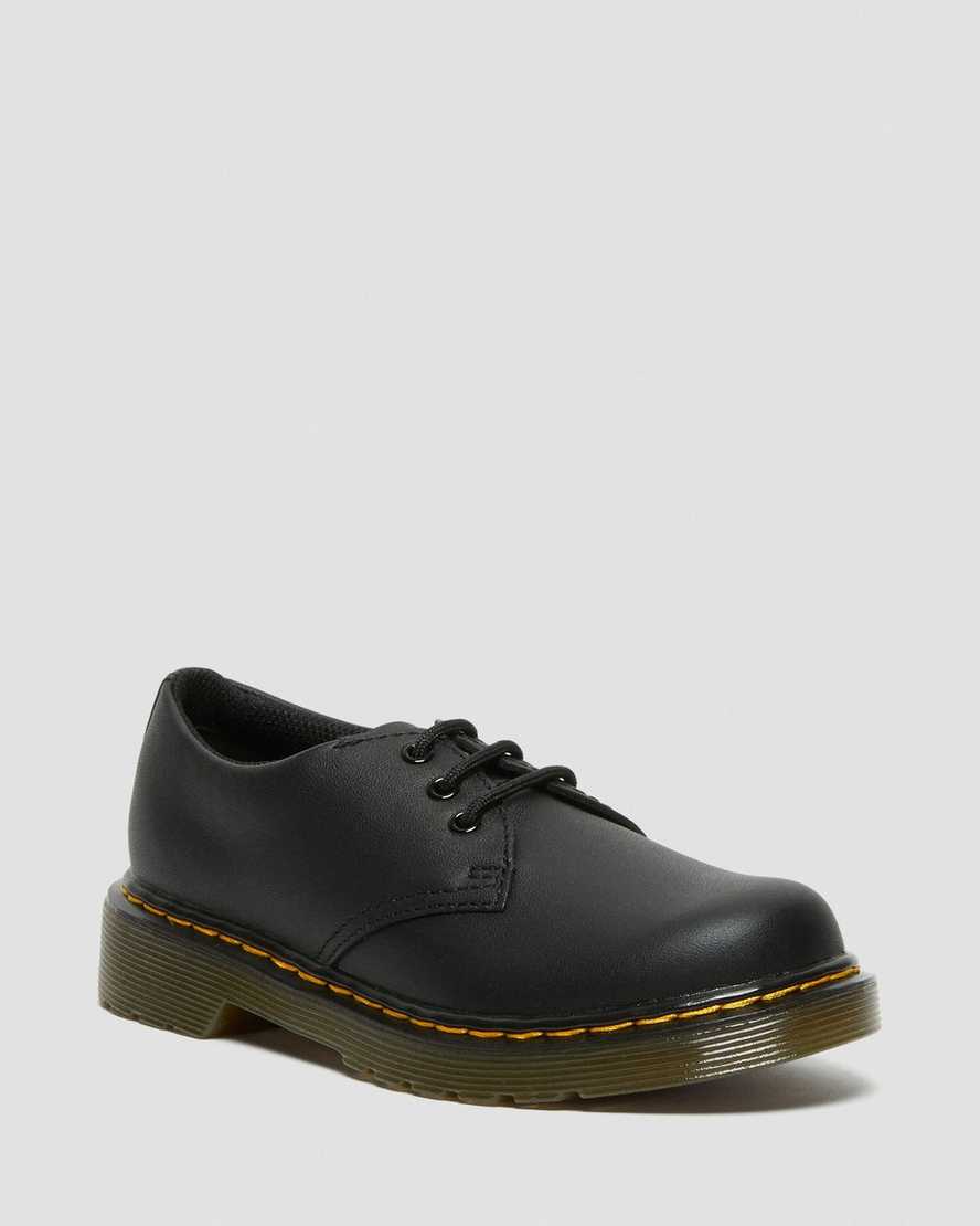 black dr martens 1461 softy t kids shoes
