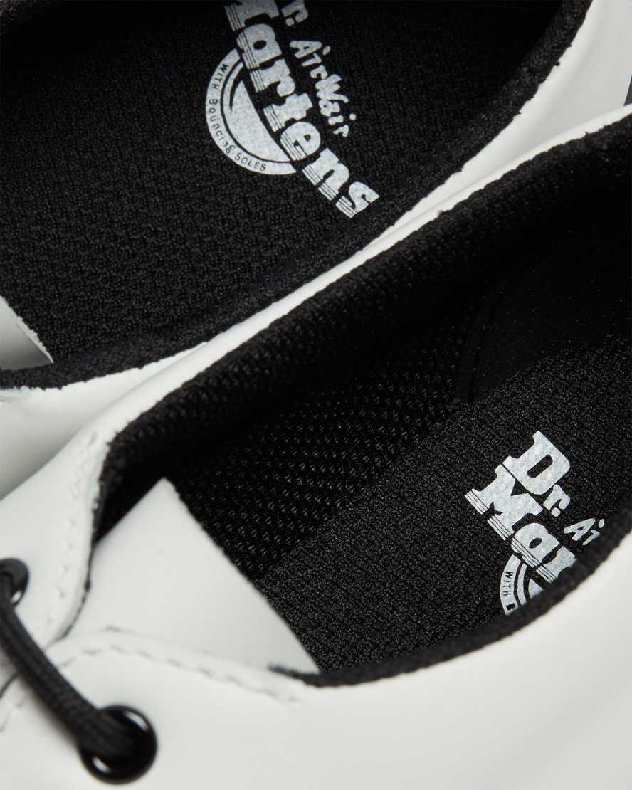 white dr martens 1461 lace up kids shoes