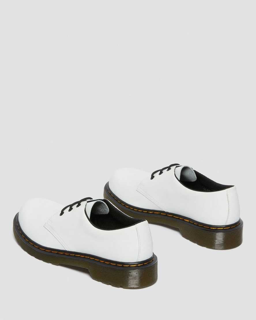 white dr martens 1461 lace up kids shoes