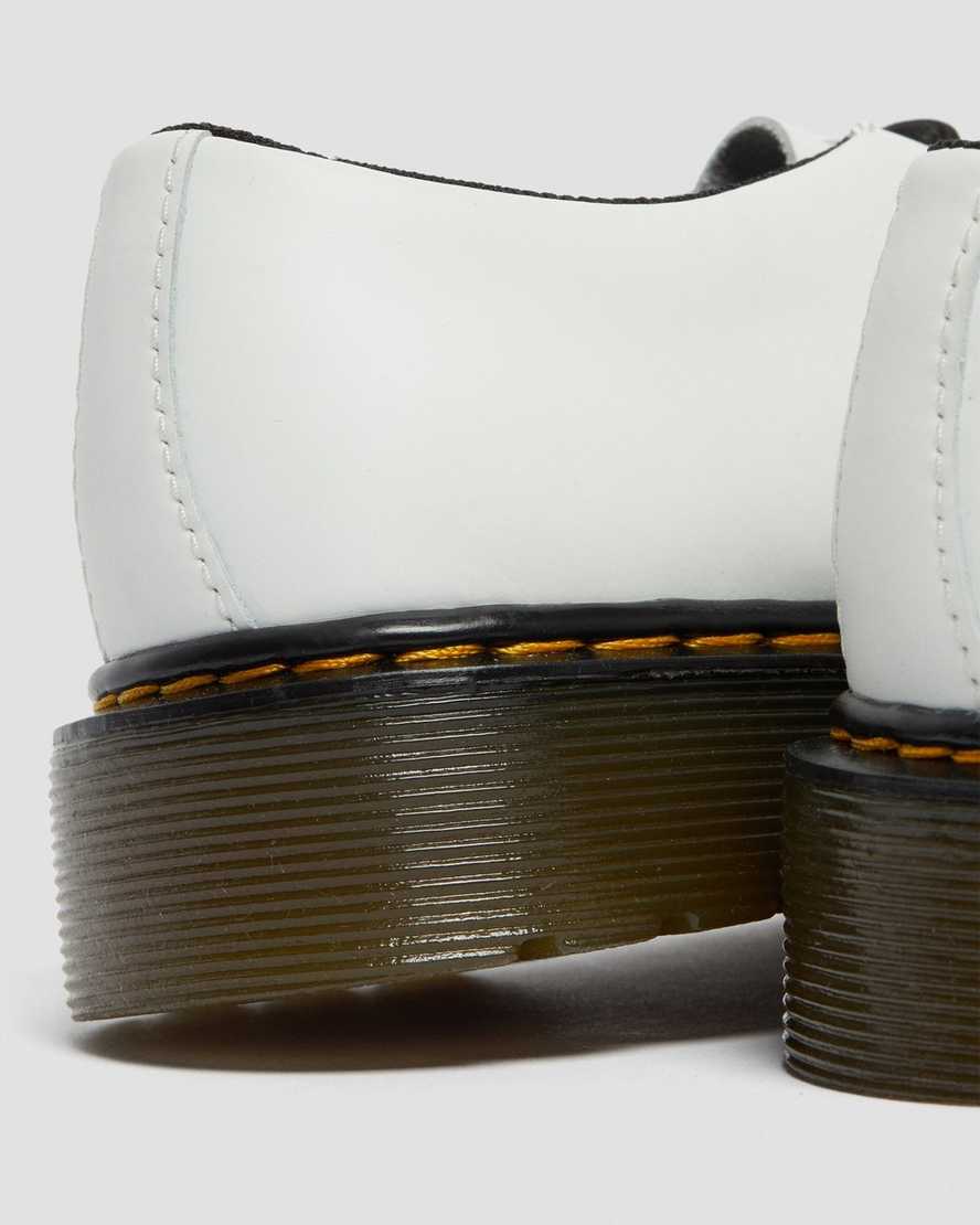 white dr martens 1461 lace up kids shoes