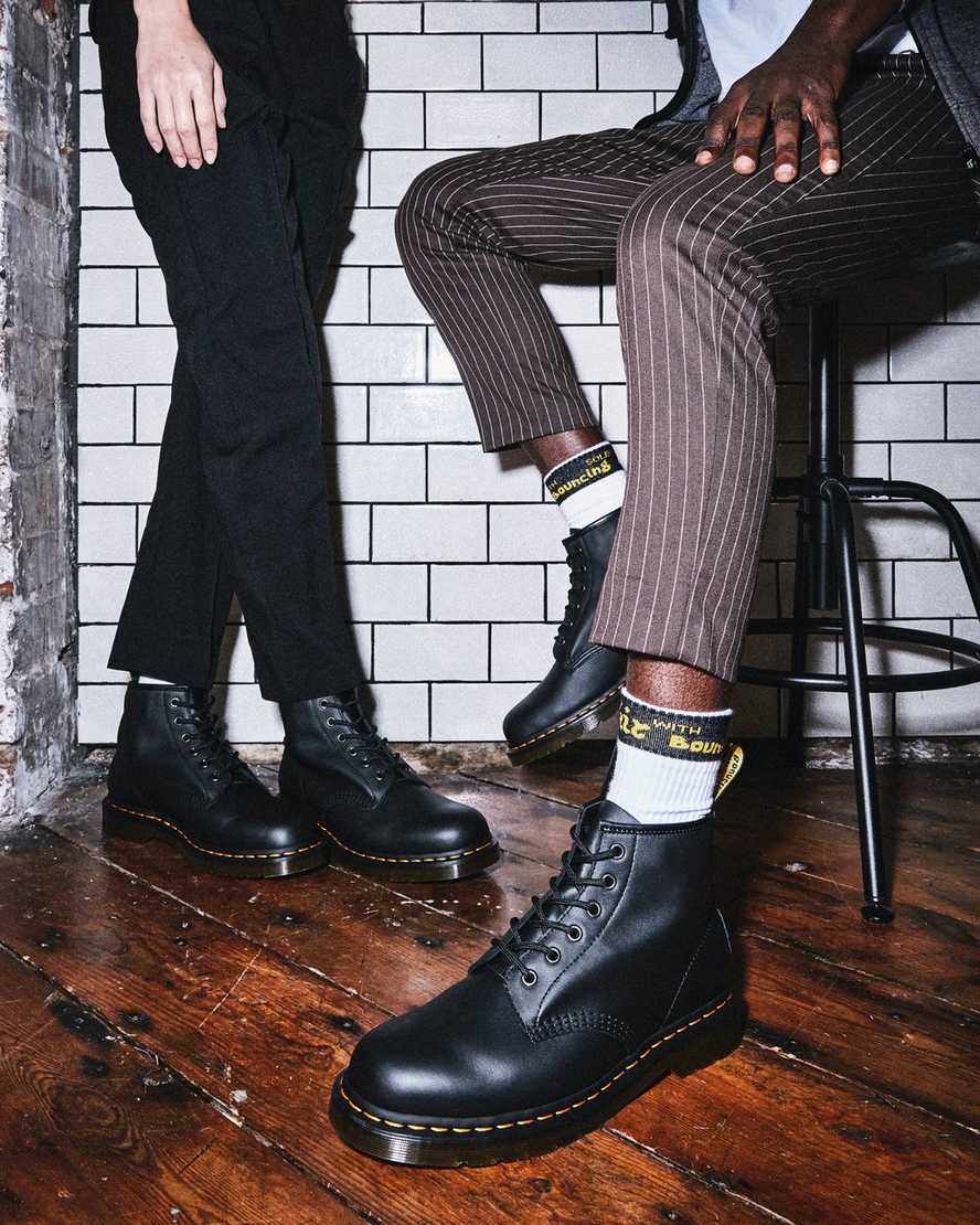 black dr martens 101 mens ankle boots