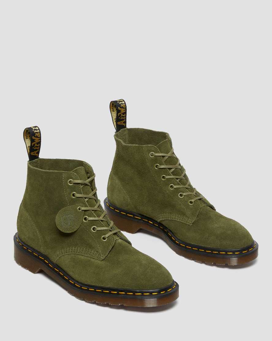 olive dr martens 101 mens ankle boots