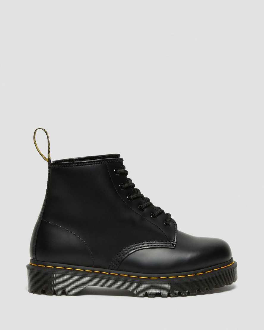 black dr martens 101 bex smooth mens ankle boots
