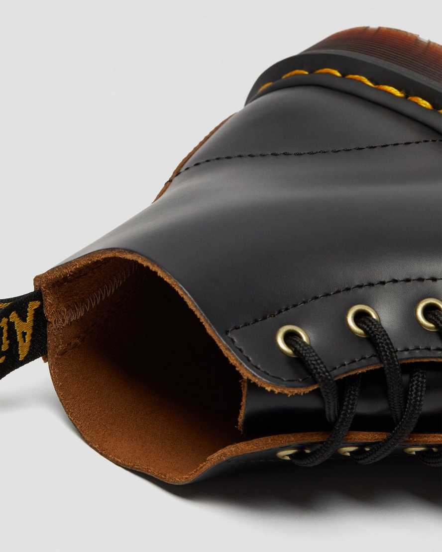 black dr martens 101 vintage smooth mens ankle boots
