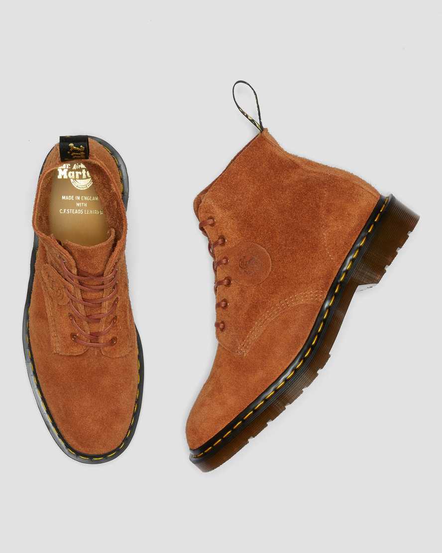 brown dr martens 101 mens ankle boots