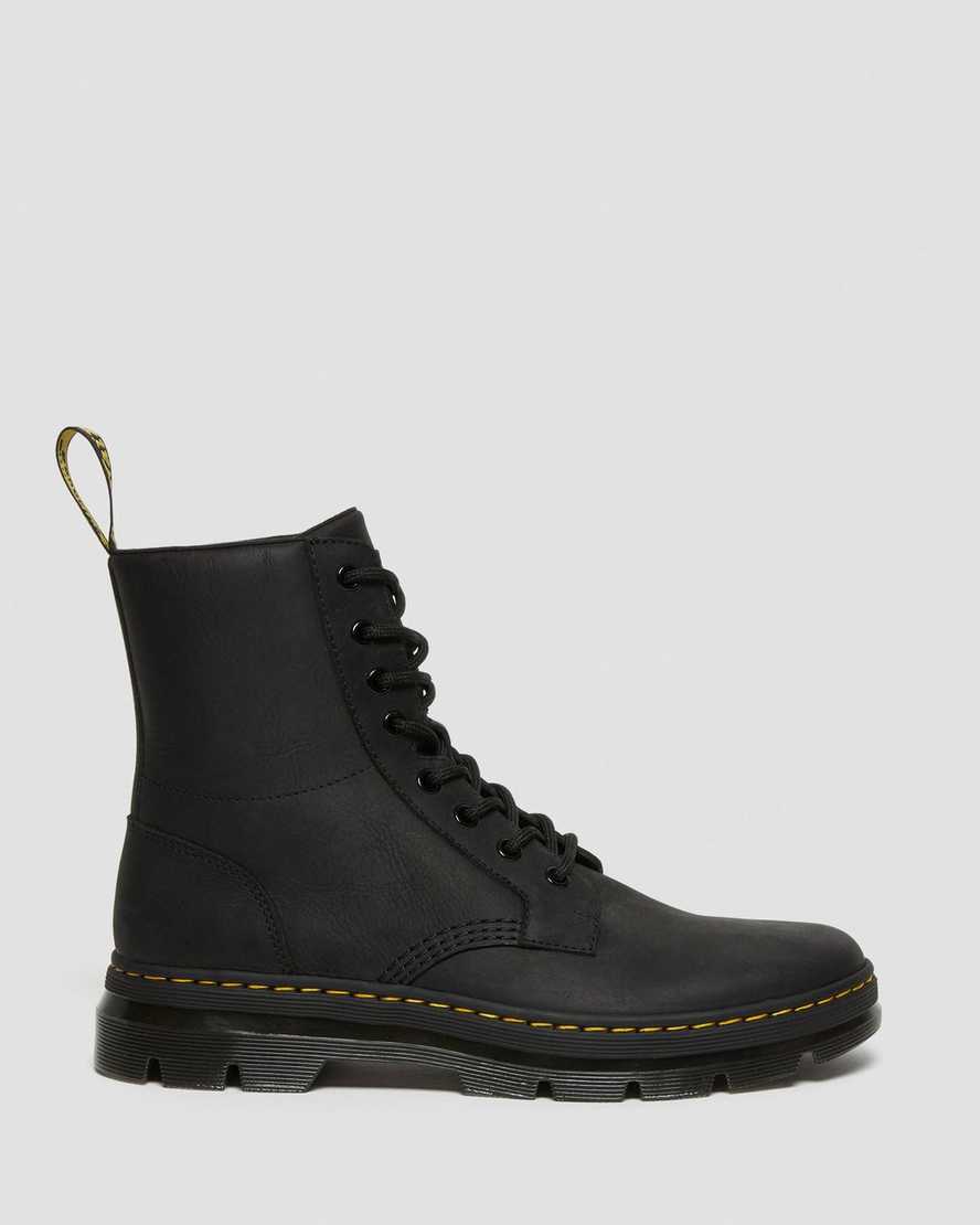 black dr martens combs mens casual boots