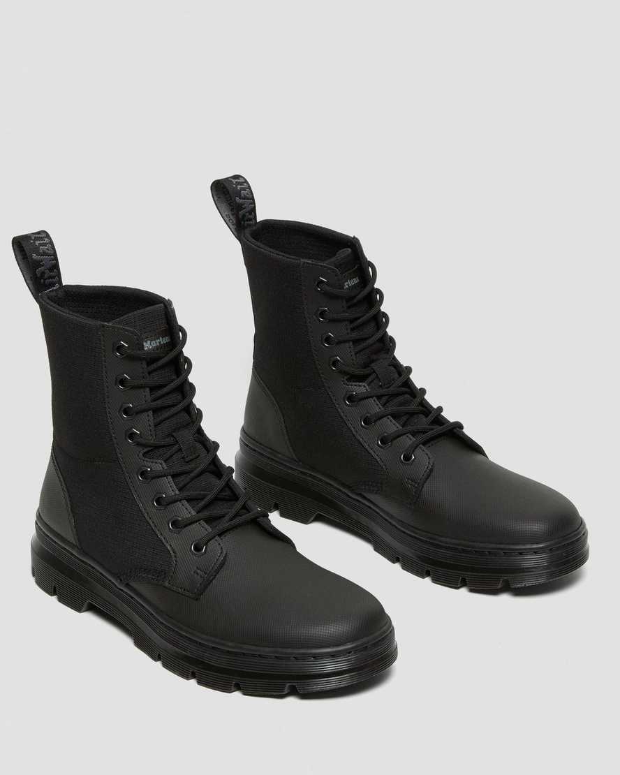 black dr martens combs ii poly mens casual boots