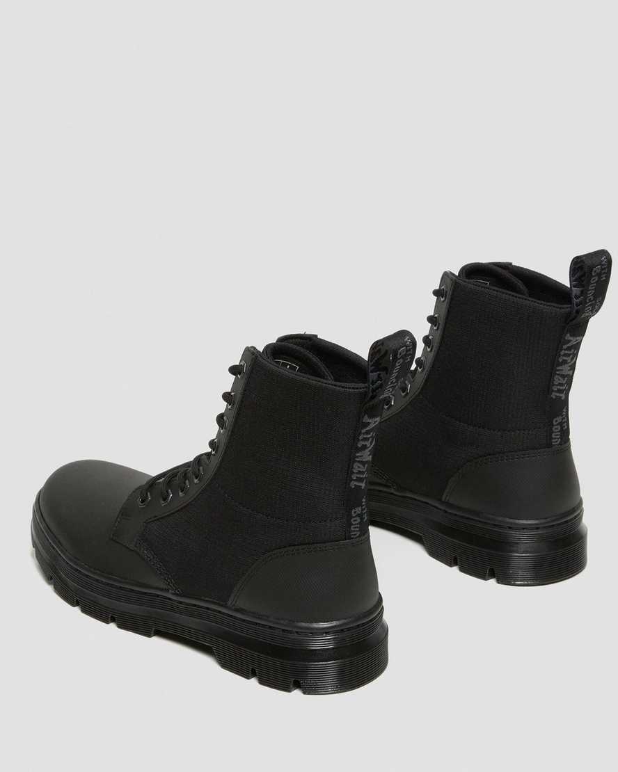 black dr martens combs ii poly mens casual boots