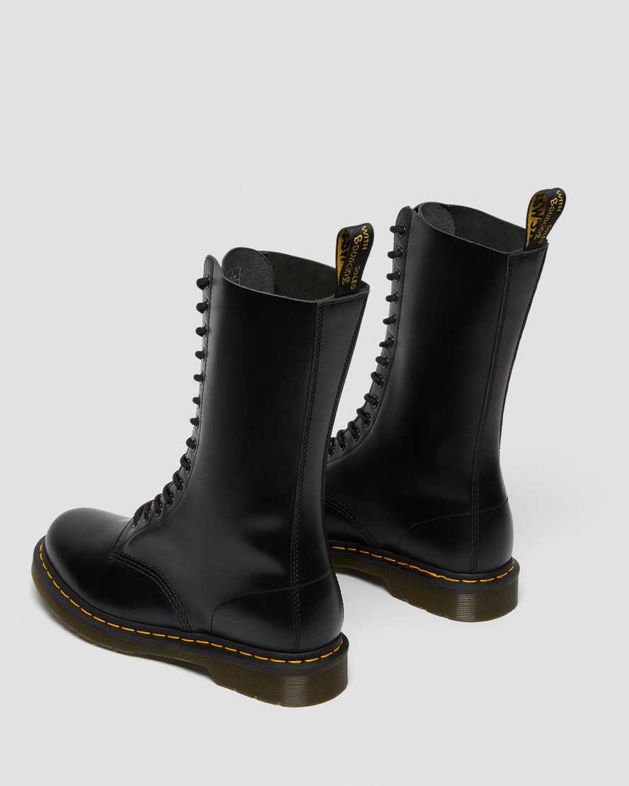 black dr martens 1914 smooth tall mens casual boots