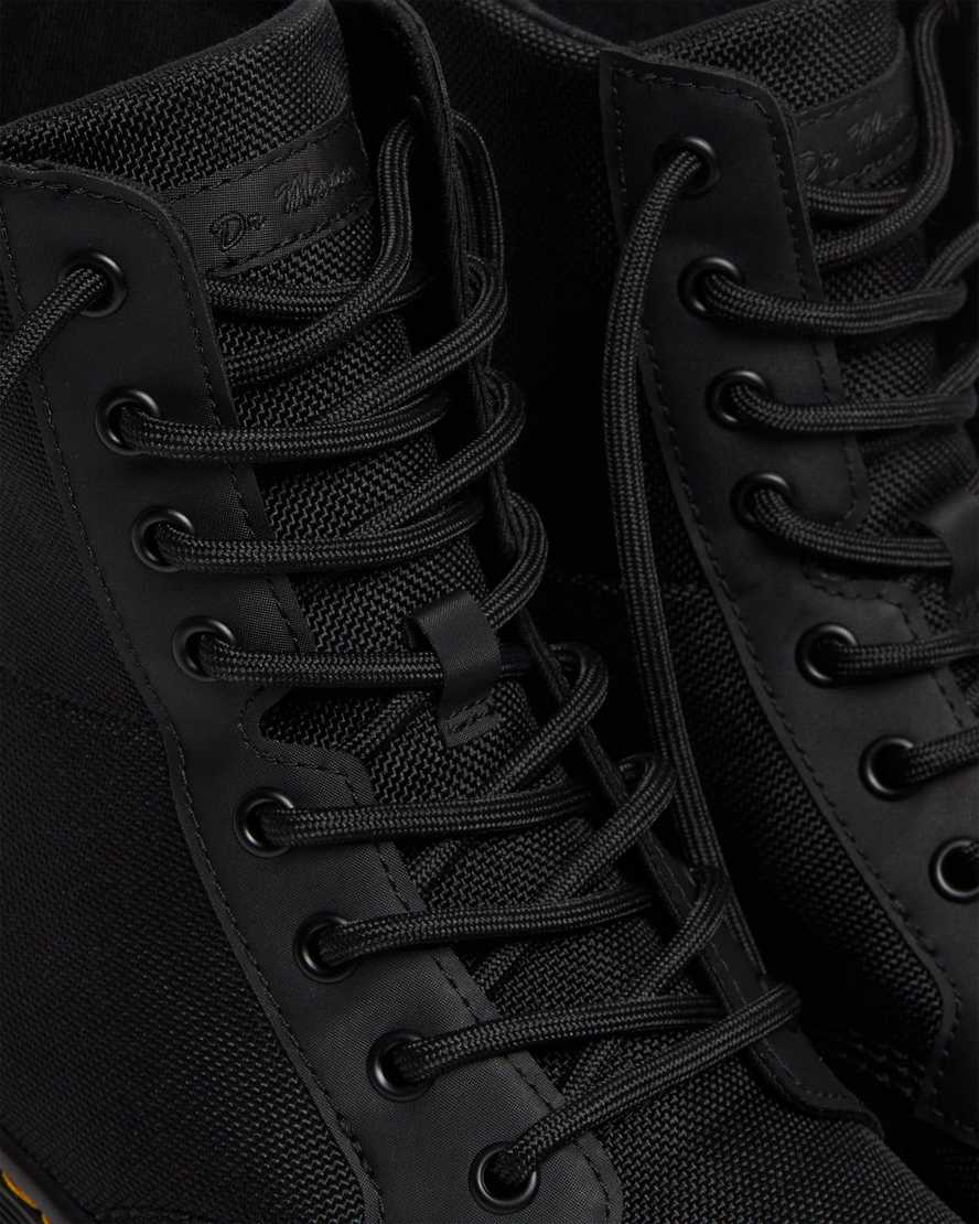 black dr martens combs poly mens casual boots