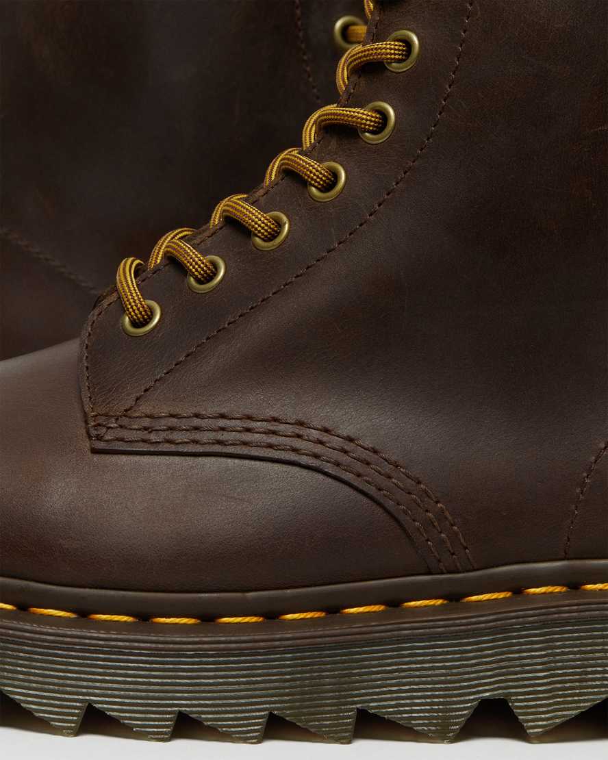 brown dr martens 1460 pascal ziggy mens casual boots