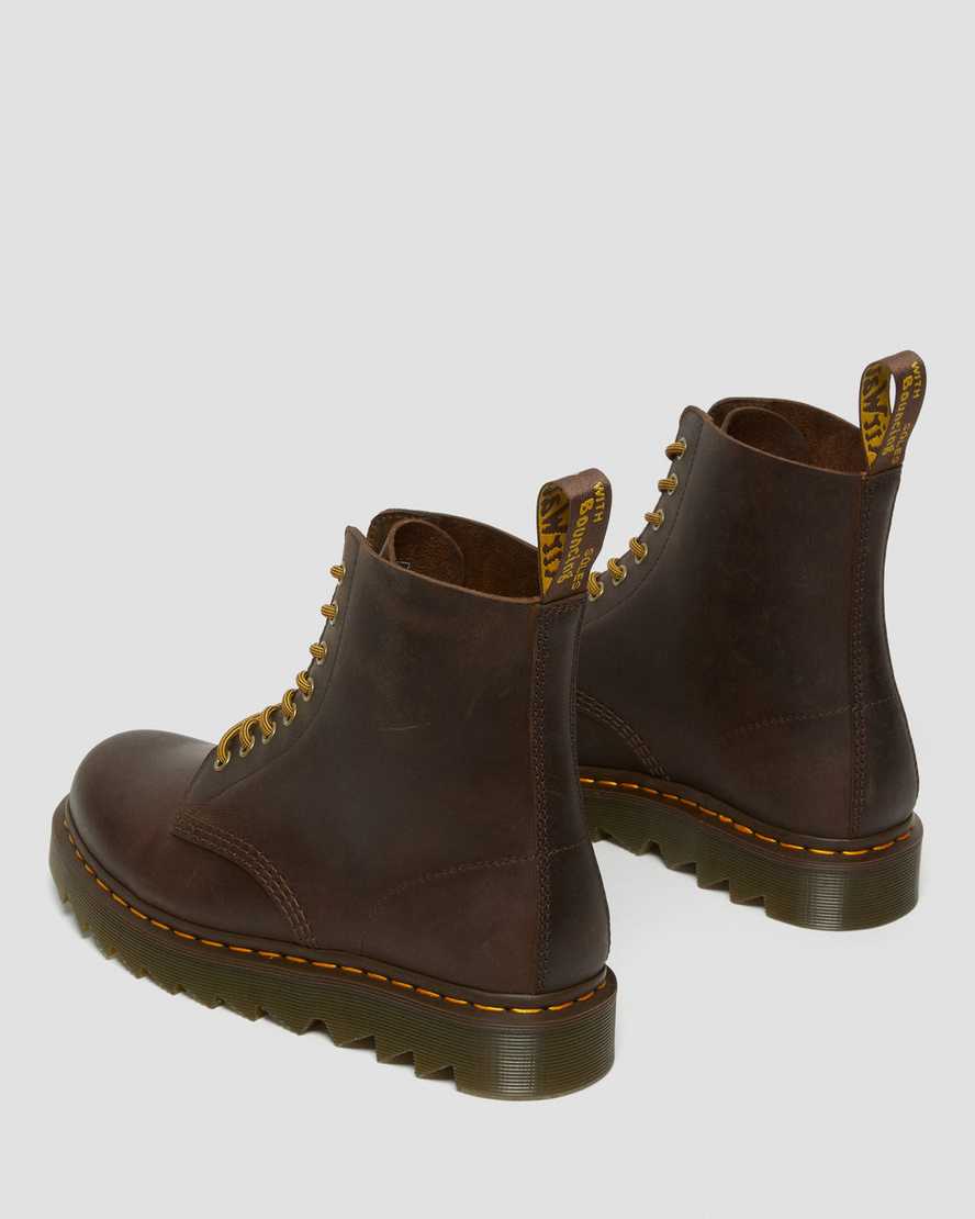 brown dr martens 1460 pascal ziggy mens casual boots