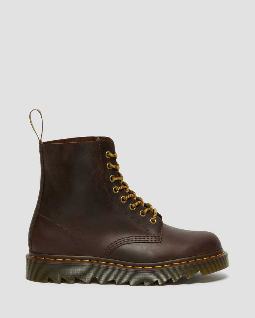 brown dr martens 1460 pascal ziggy mens casual boots