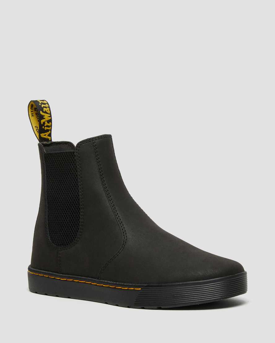 black dr martens tempesta casual mens chelsea boots