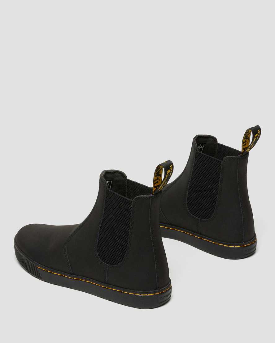 black dr martens tempesta casual mens chelsea boots