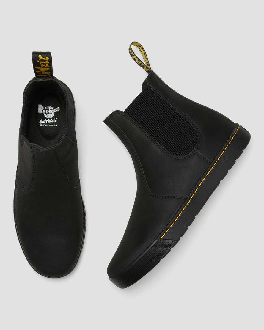 black dr martens tempesta casual mens chelsea boots