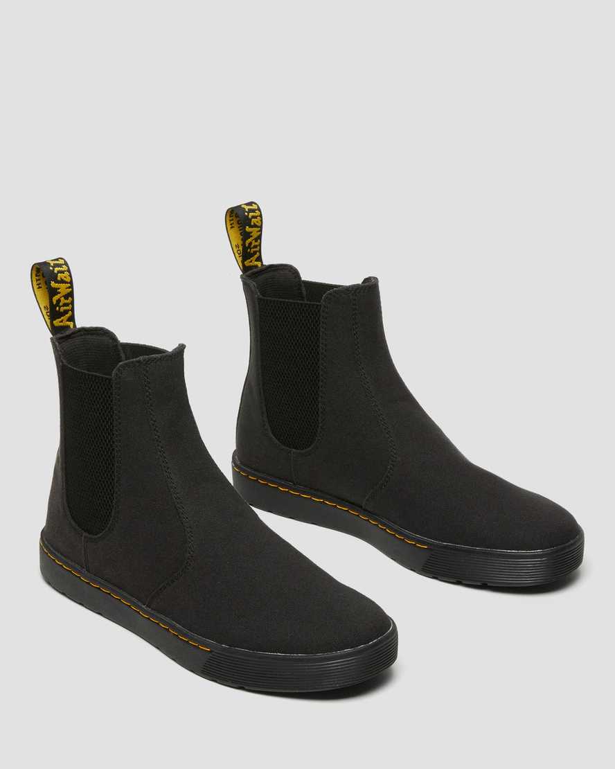 black dr martens tempesta casual mens chelsea boots