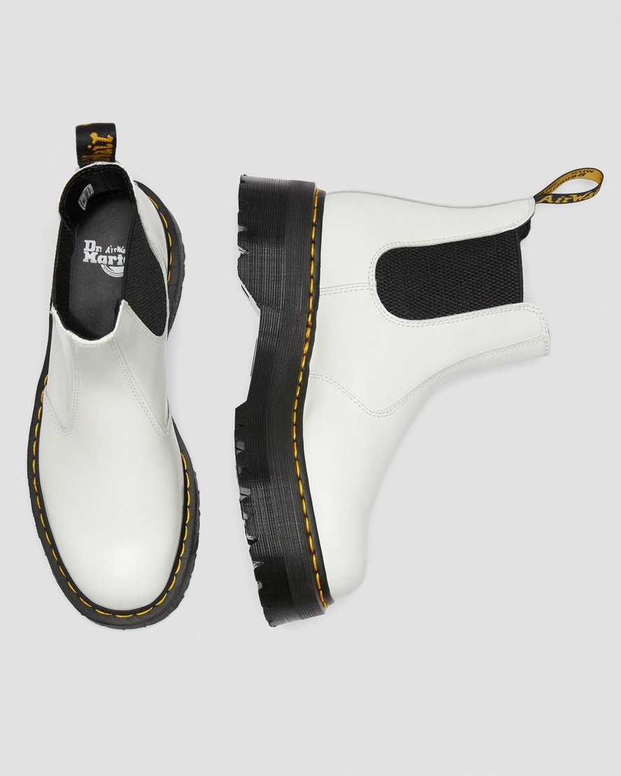 white dr martens 2976 smooth platform mens chelsea boots