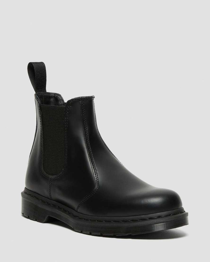 black dr martens 2976 mono smooth mens chelsea boots
