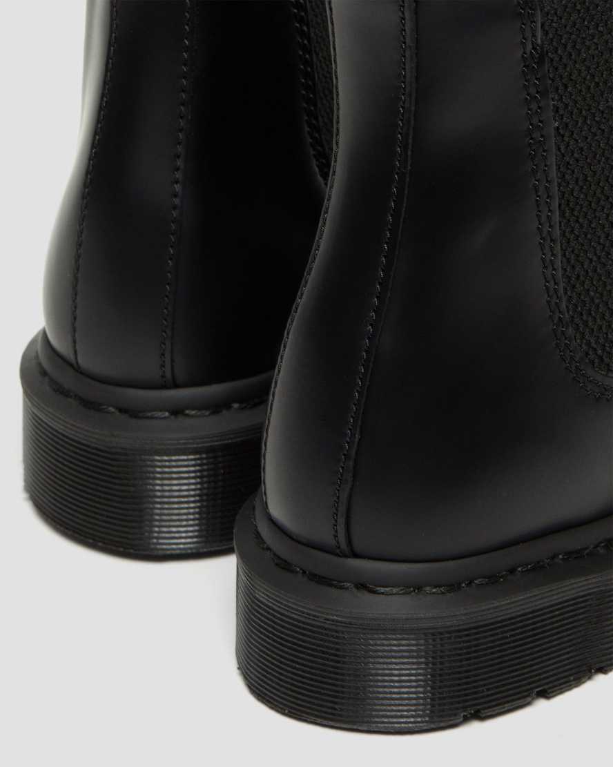 black dr martens 2976 mono smooth mens chelsea boots