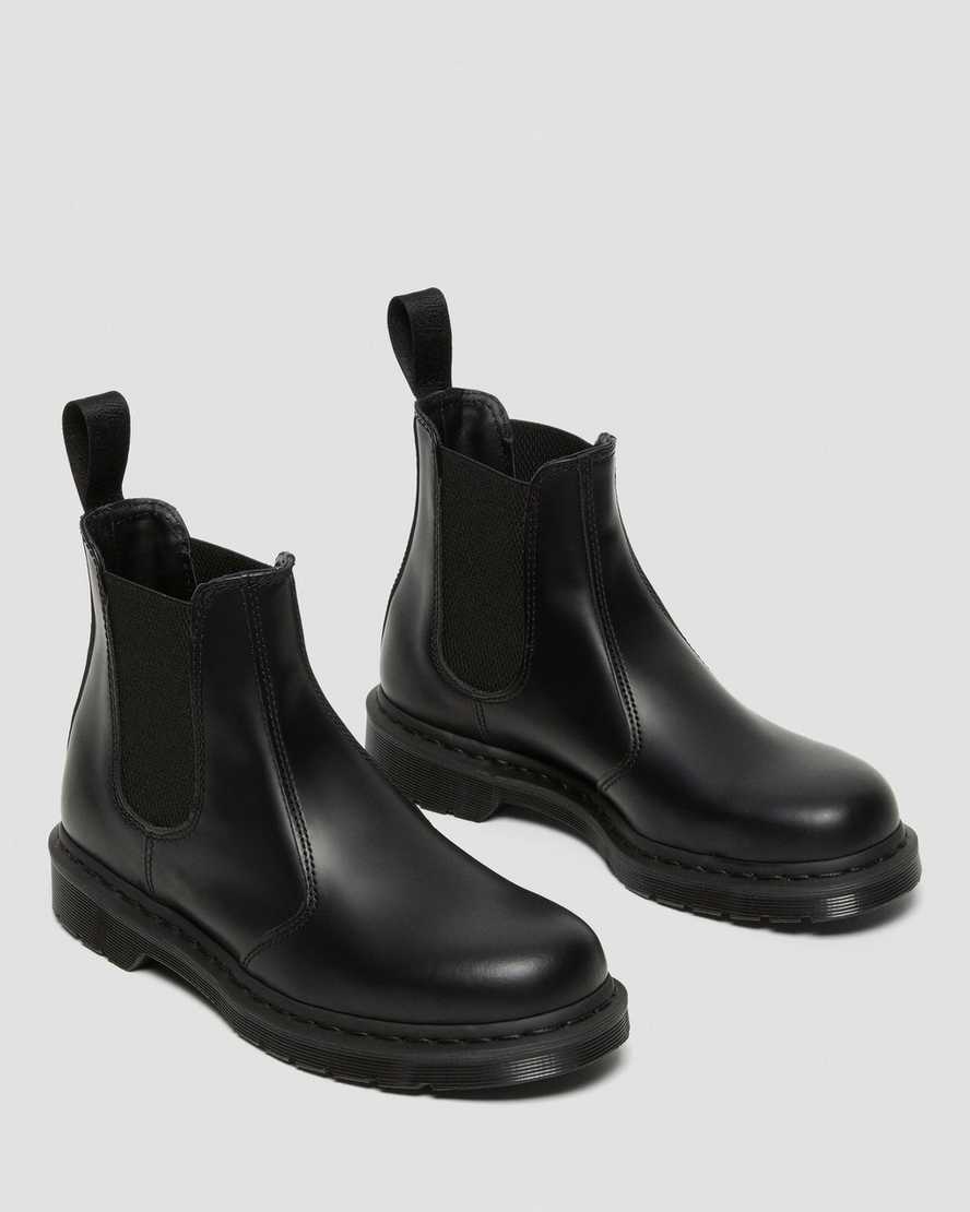 black dr martens 2976 mono smooth mens chelsea boots