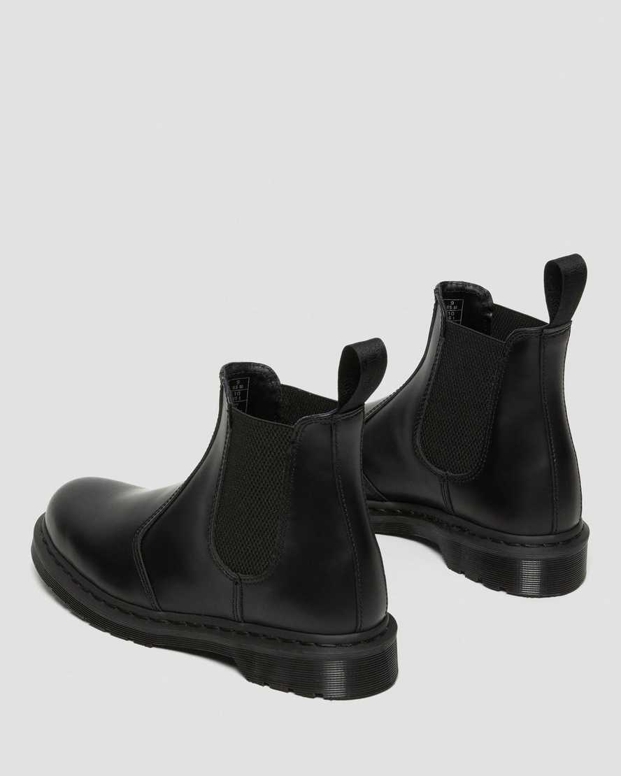 black dr martens 2976 mono smooth mens chelsea boots