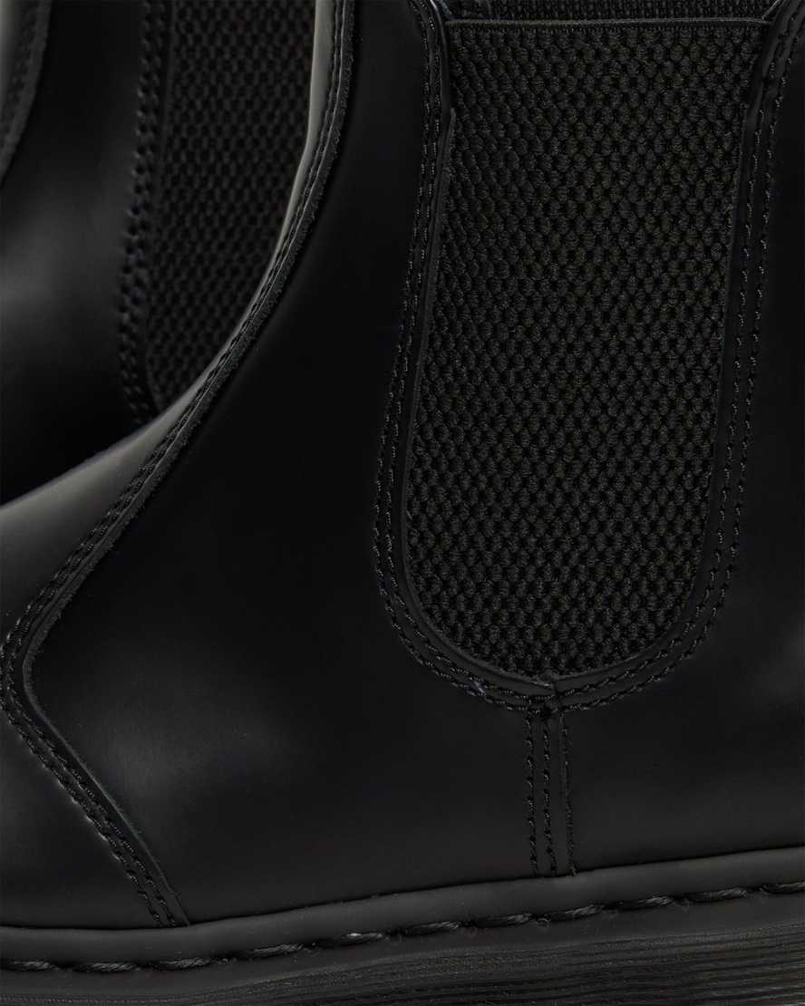black dr martens 2976 mono smooth mens chelsea boots