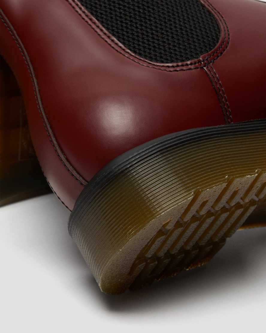 red dr martens 2976 smooth mens chelsea boots