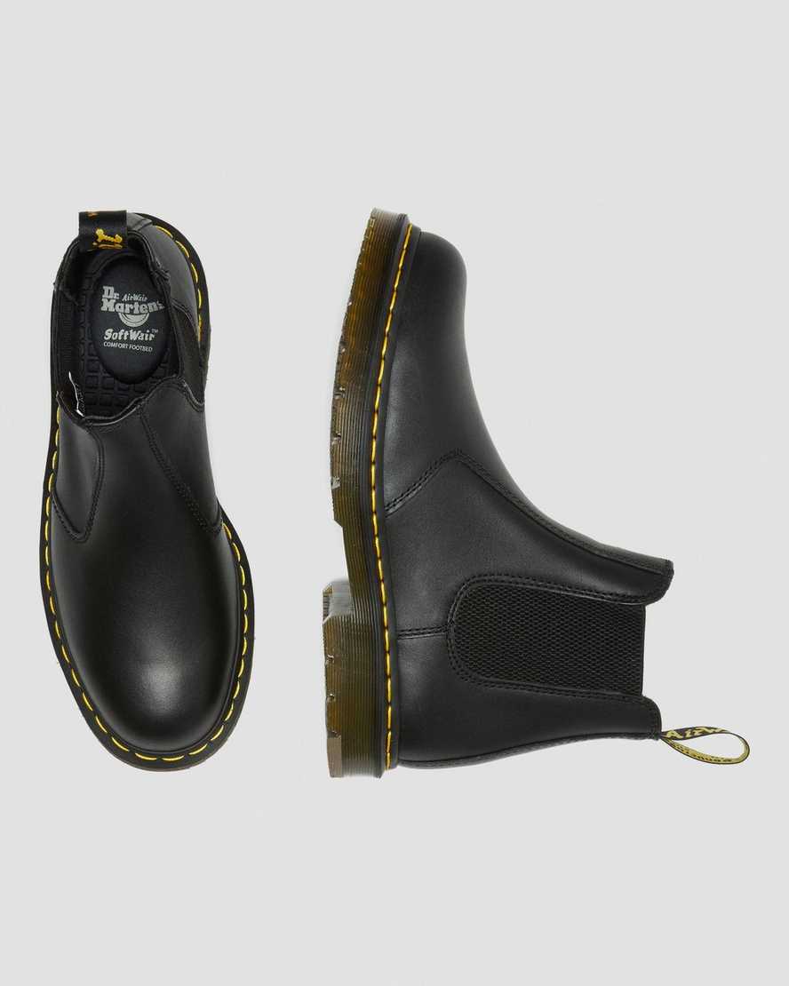 black dr martens 2976 slip resistant mens chelsea boots