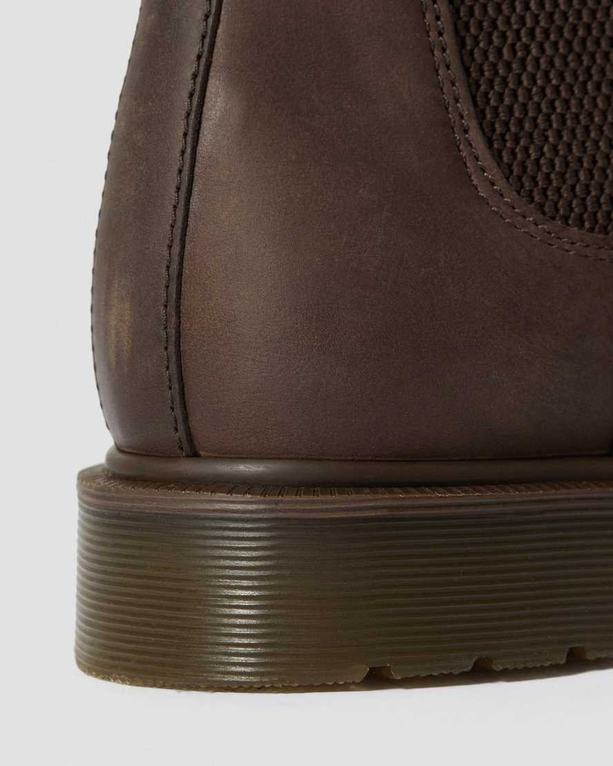 brown dr martens 2976 crazy horse mens chelsea boots