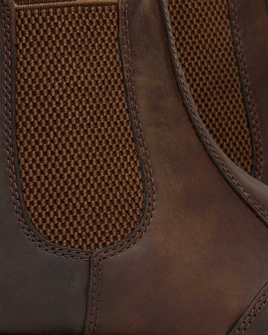 brown dr martens 2976 crazy horse mens chelsea boots